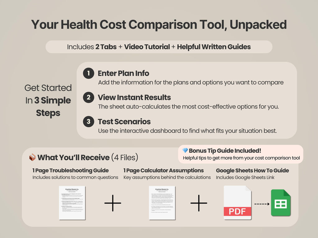 Health Insurance Cost Comparison Tool