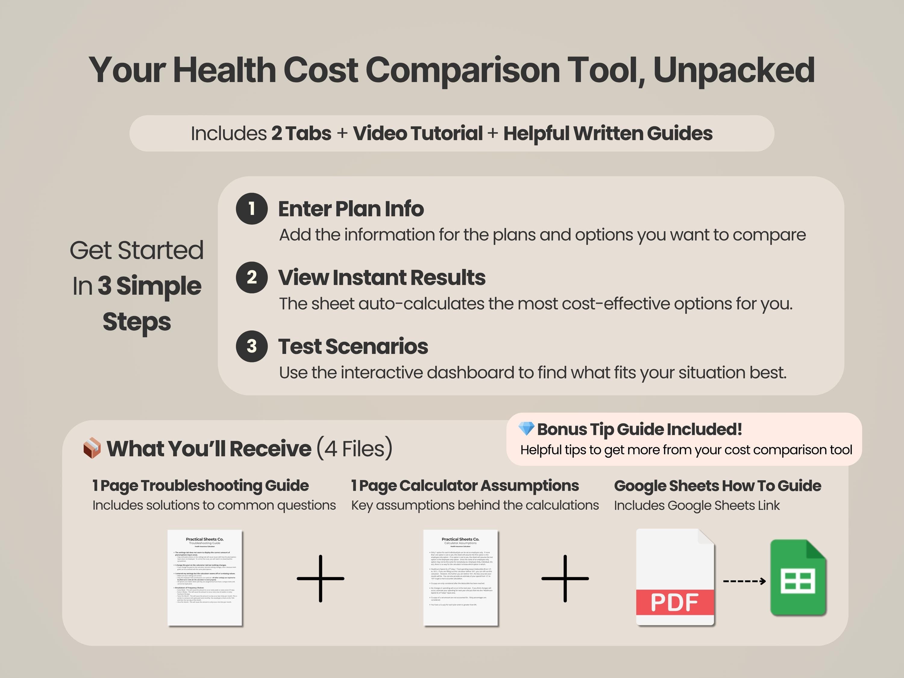 Health Insurance Cost Comparison Tool