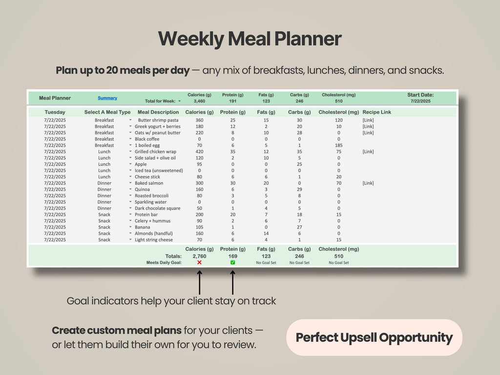 Personal Trainer Client Tracker