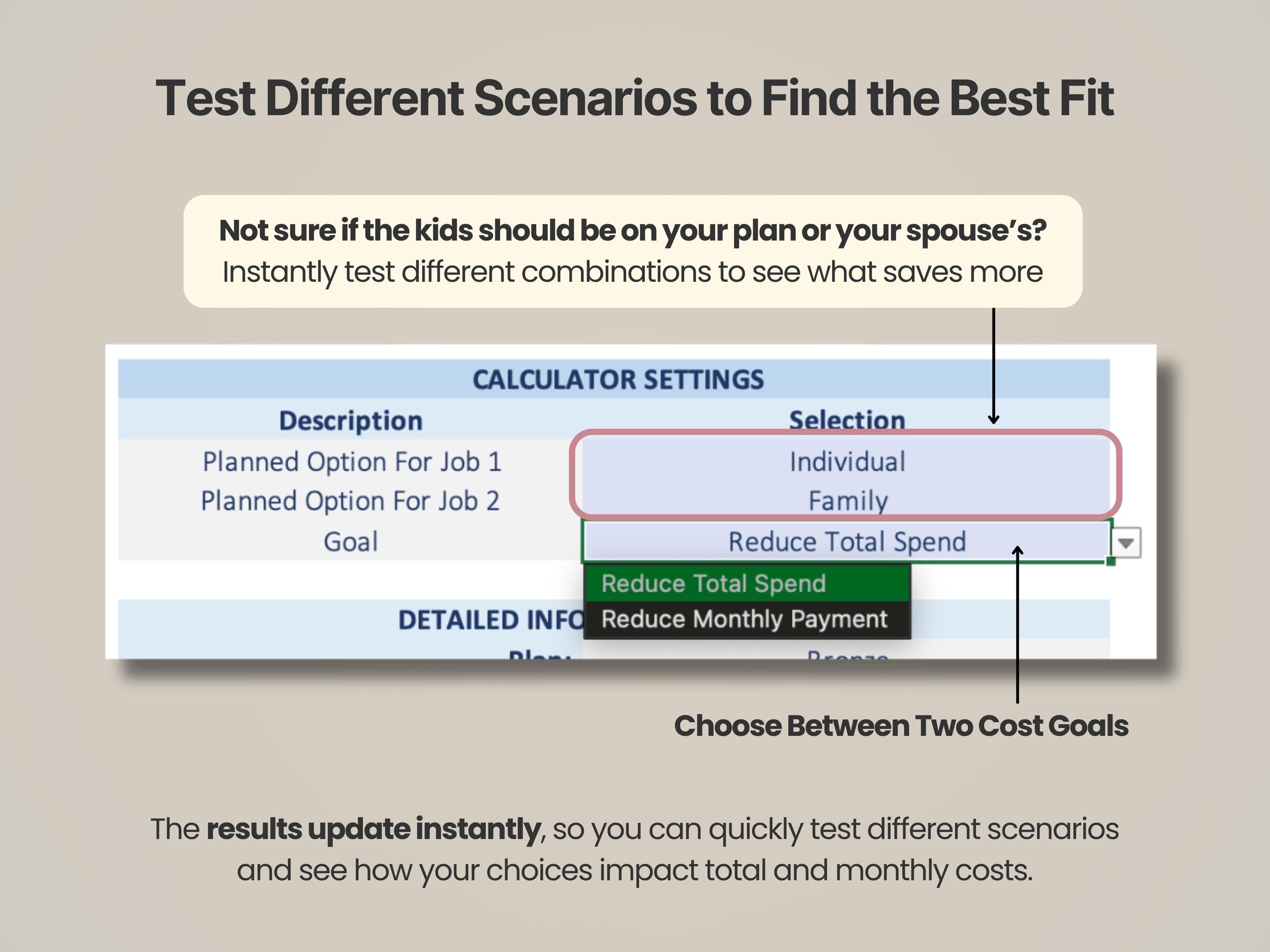 Health Insurance Cost Comparison Tool
