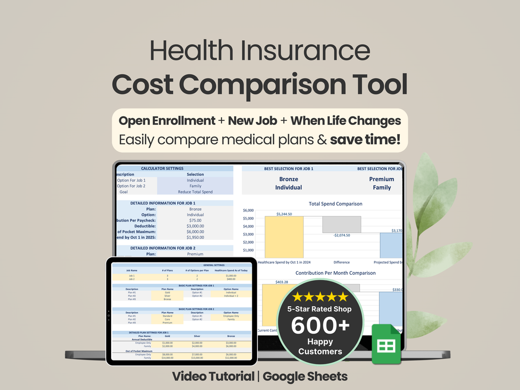Health Insurance Cost Comparison Tool